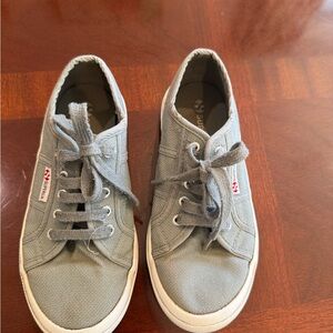 Superga Light Gray Canvas Sneakers